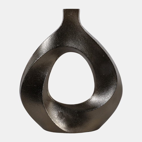 sagebrook home 14x13" Cut-out Swirl Vase Brass Antique Wishlist Create New