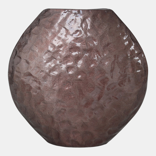 sagebrook home 14x14" Enamel Finish Metal Vase Brown Wishlist Create New