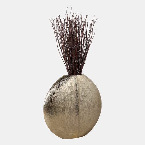 Sagebrook Home 14x14" Modern Round Metal Vase Gold Wishlist Create New