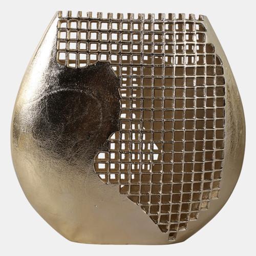 sagebrook home 14x14" Partial Mesh Metal Vase Gold Wishlist Create New