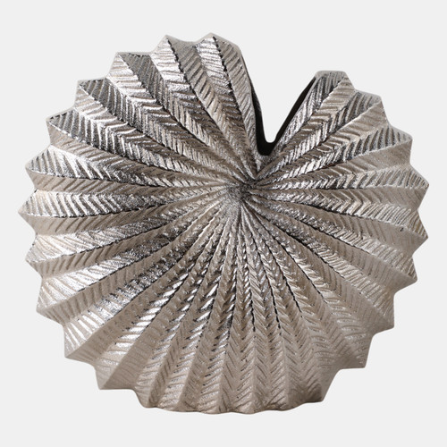 Sagebrook Home 14x14" Seashell Metal Vase Silver Wishlist Create New