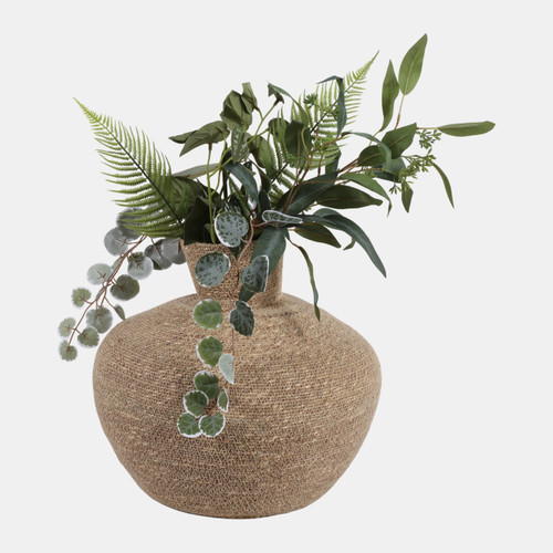 Sagebrook Home 14x14" Woven Jute Vase Natural Wishlist Create New