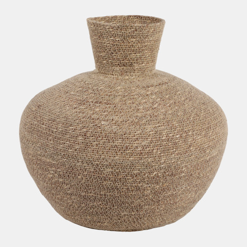 Sagebrook Home 14x14" Woven Jute Vase Natural Wishlist Create New