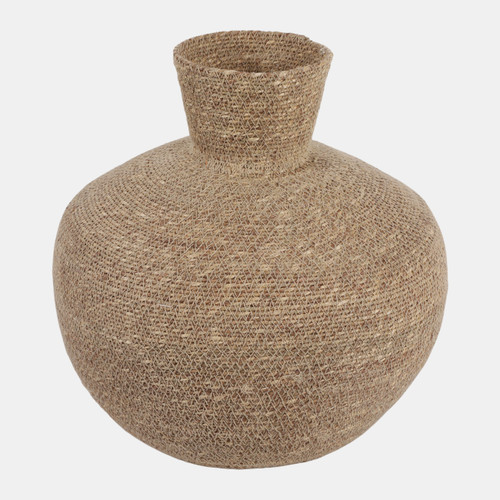 Sagebrook Home 14x14" Woven Jute Vase Natural Wishlist Create New