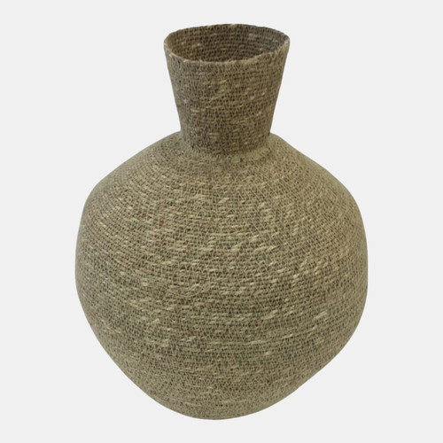 sagebrook home 14x14" Woven Jute Vase Natural Wishlist Create New