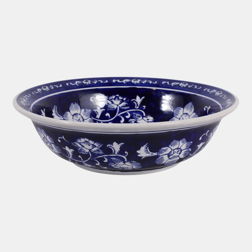 Sagebrook Home 14x4" Chinoiserie Decorative Bowl Blue/white Wishlist Create New