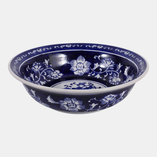 Sagebrook Home 14x4" Chinoiserie Decorative Bowl Blue/white Wishlist Create New
