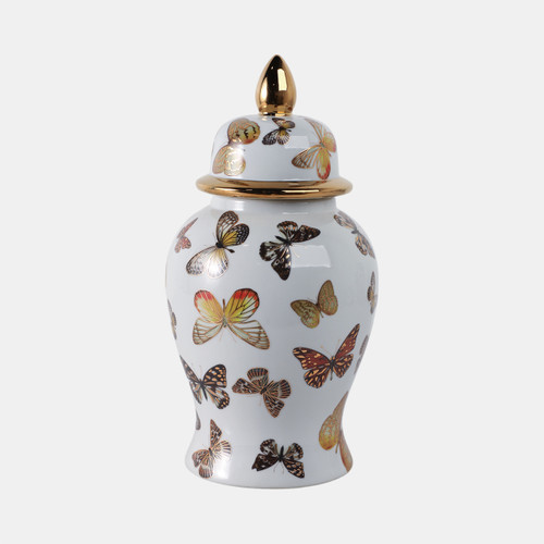 Sagebrook Home 14x7" Butterflies Temple Jar Multi Wishlist Create New