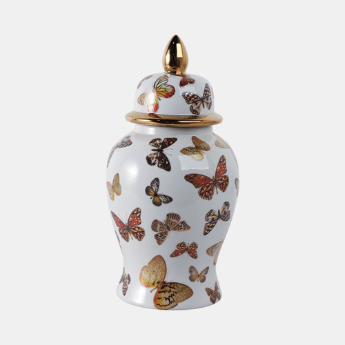 Sagebrook Home 14x7" Butterflies Temple Jar Multi Wishlist Create New