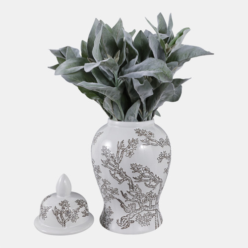 Sagebrook Home 14x7" Cherry Blossom Temple Jar White/ Brown Wishlist Create New