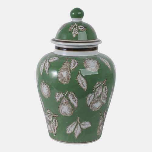 Sagebrook Home 14x9" Pears & Twigs Temple Jar Green/brown Wishlist Create New