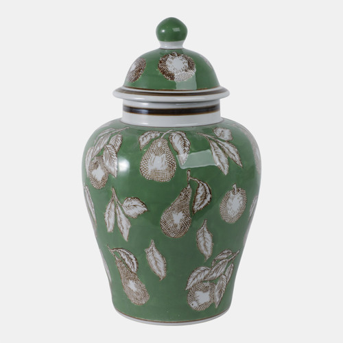 Sagebrook Home 14x9" Pears & Twigs Temple Jar Green/brown Wishlist Create New