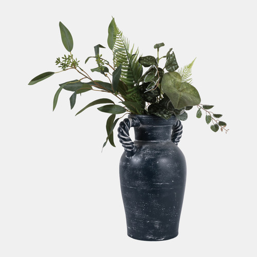 Sagebrook Home 14x9" Twisted Handle Terracotta Vase Blue Wishlist Create New