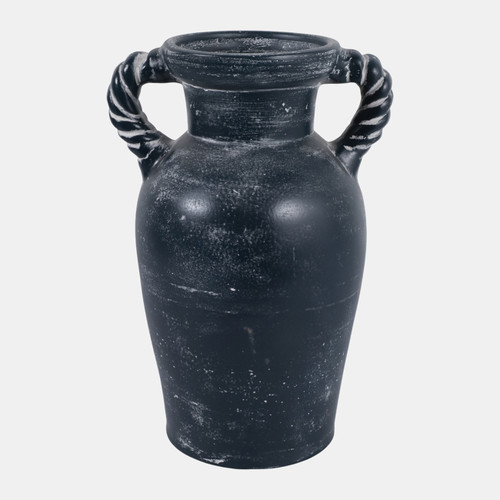 sagebrook home 14x9" Twisted Handle Terracotta Vase Blue Wishlist Create New