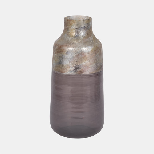 Sagebrook Home 15" 2-tone Glass Vase Grey Multi Wishlist Create New