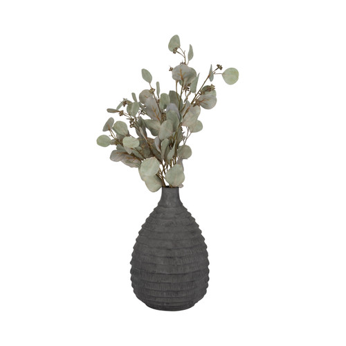 Sagebrook Home 15" Faded Ribbed Bulbous Vase Black Wishlist Create New