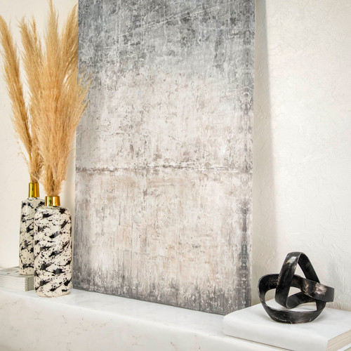 Sagebrook Home 15"h Vase W/ Gold Neck White/black Wishlist Create New