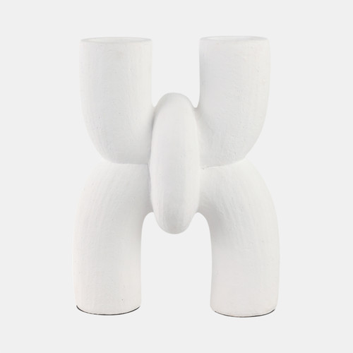 Sagebrook Home 15" Modern X Shape Terracotta Vase White Wishlist Create New