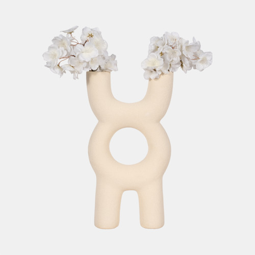 Sagebrook Home 15" Open Cut-out Totem Object Sand Glaze Ivory Wishlist Create New