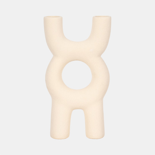 sagebrook home 15" Open Cut-out Totem Object Sand Glaze Ivory Wishlist Create New