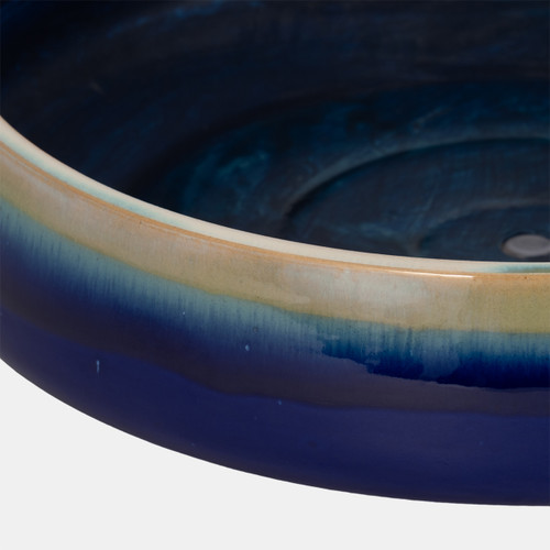 Sagebrook Home 15" Reactive Succulent Planter Bowl Blue/white Wishlist Create New