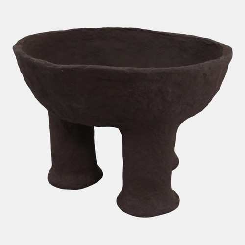 Sagebrook Home 15x10" 3-footed Paper Mache Bowl Dark Brown Wishlist Create New