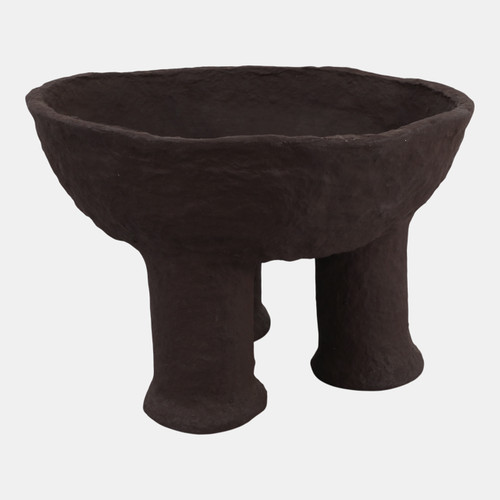 Sagebrook Home 15x10" 3-footed Paper Mache Bowl Dark Brown Wishlist Create New