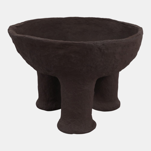 sagebrook home 15x10" 3-footed Paper Mache Bowl Dark Brown Wishlist Create New