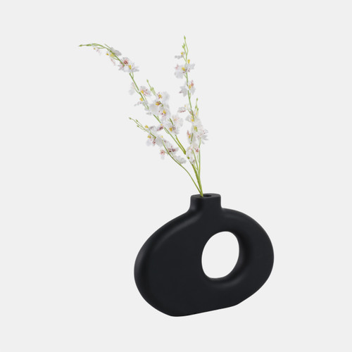 Sagebrook Home 15x10" Cut-out Wood Vase Black Wishlist Create New