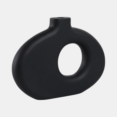 Sagebrook Home 15x10" Cut-out Wood Vase Black Wishlist Create New