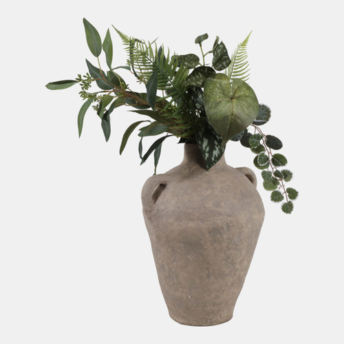 Sagebrook Home 15x12" Paper Mache Vase W/ Handles Taupe Wishlist Create New