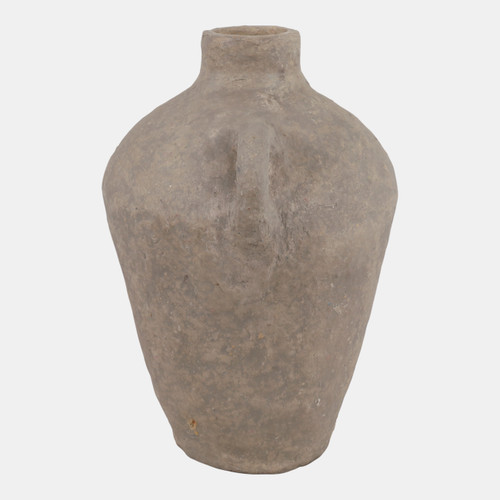Sagebrook Home 15x12" Paper Mache Vase W/ Handles Taupe Wishlist Create New