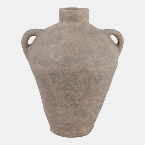 sagebrook home 15x12" Paper Mache Vase W/ Handles Taupe Wishlist Create New