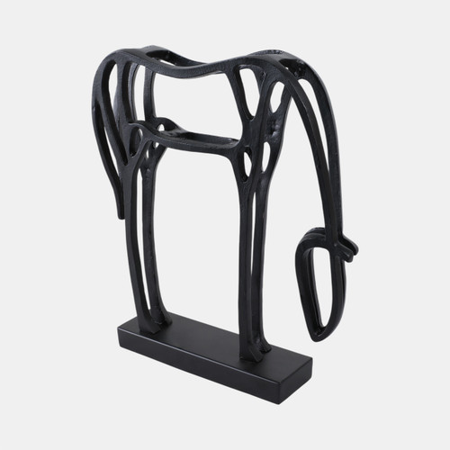 Sagebrook Home 15x14" Modern Cut-out Horse On Base Black Wishlist Create New