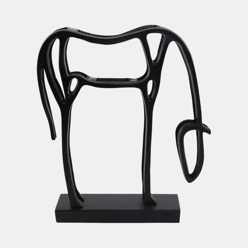 sagebrook home 15x14" Modern Cut-out Horse On Base Black Wishlist Create New