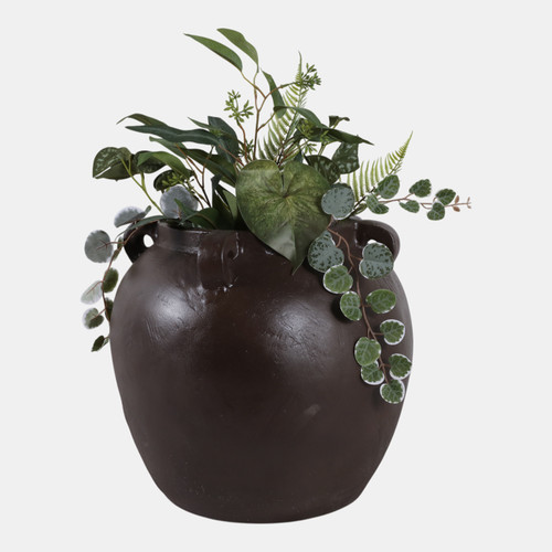 Sagebrook Home 15x14" Textured Ecomix 4-handle Vase Brown Wishlist Create New