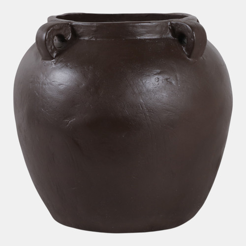 Sagebrook Home 15x14" Textured Ecomix 4-handle Vase Brown Wishlist Create New