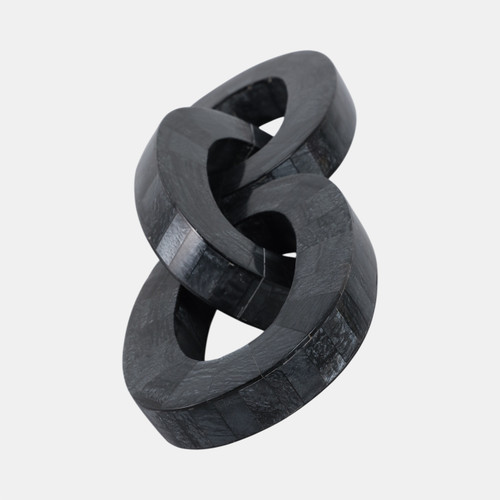 Sagebrook Home 15x5" 3-link Marbled Resin Chain Black/white Wishlist Create New