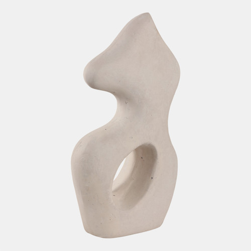 Sagebrook Home 15x8" Paper Mache Squiggle Sculpture White Wishlist Create New