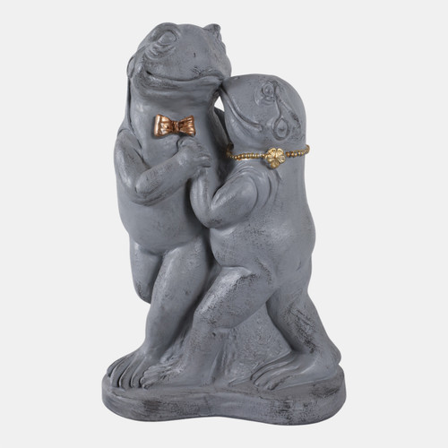 sagebrook home 15x9" Frog Waltz Grey Wishlist Create New