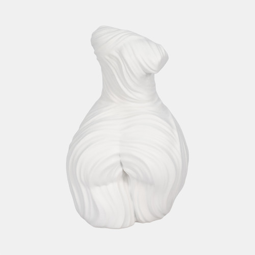Sagebrook Home 16" Curvy Ribbed Sculpture White Wishlist Create New