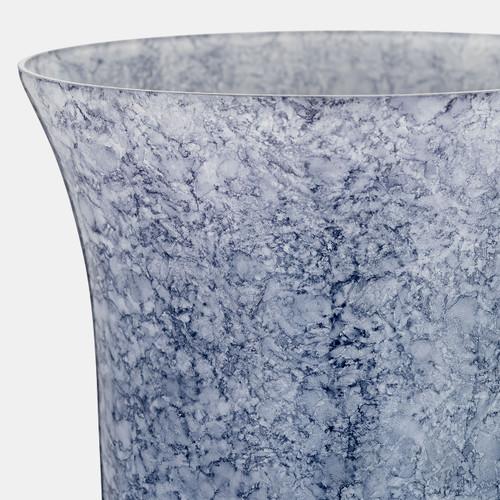 Sagebrook Home 16" Glass Vase W/metal Base Blue Wishlist Create New