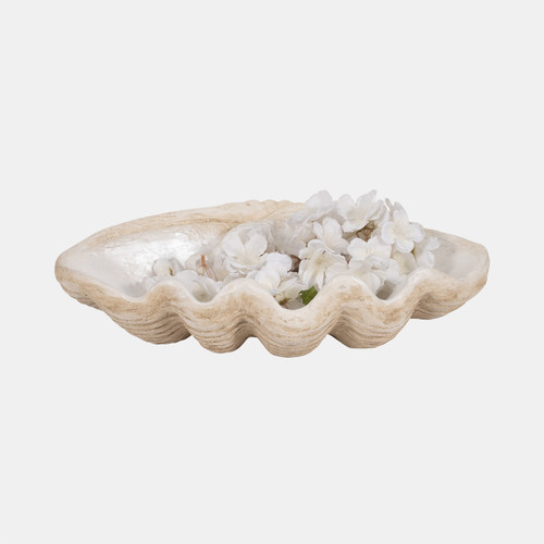 Sagebrook Home 16" Pearlized Shell Bowl Ivory Wishlist Create New