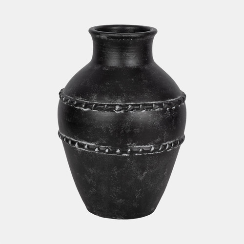 sagebrook home 16" Traditional Terracotta Vase Black Wishlist Create New