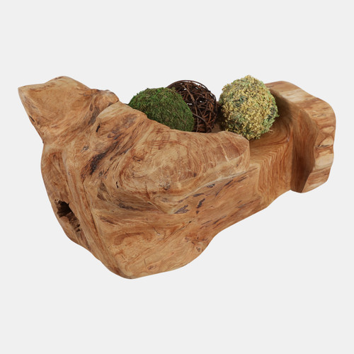 Sagebrook Home 16x13" Organic Mungur Wood Bowl Natural Wishlist Create New