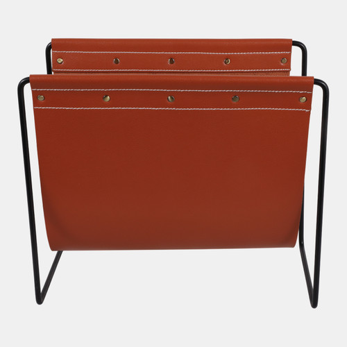 Sagebrook Home 16x14" Faux Leather Magazine Rack Brown Wishlist Create New