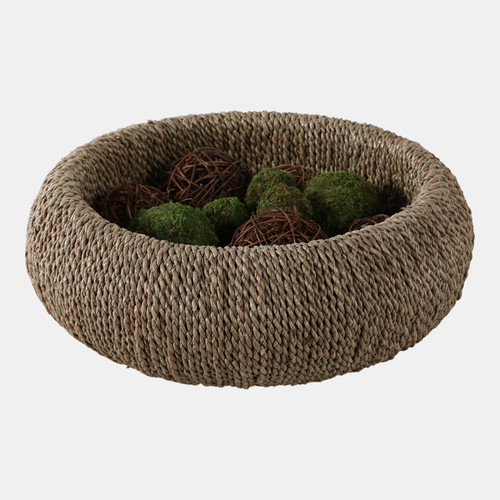 Sagebrook Home 16x6" Woven Pandan Bowl Natural Wishlist Create New