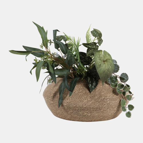 Sagebrook Home 16x7" Woven Jute Basket Natural Wishlist Create New