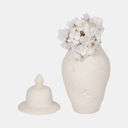 Sagebrook Home 16x8" Cast Stone Finish Temple Jar White Wishlist Create New