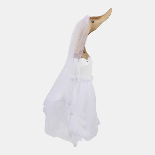 sagebrook home 16x9" Bridal Duck White/brown Wishlist Create New